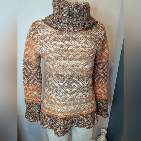 Desigual Long Freya Cozy cowl neck sweater Size medium - Picture 10 of 12